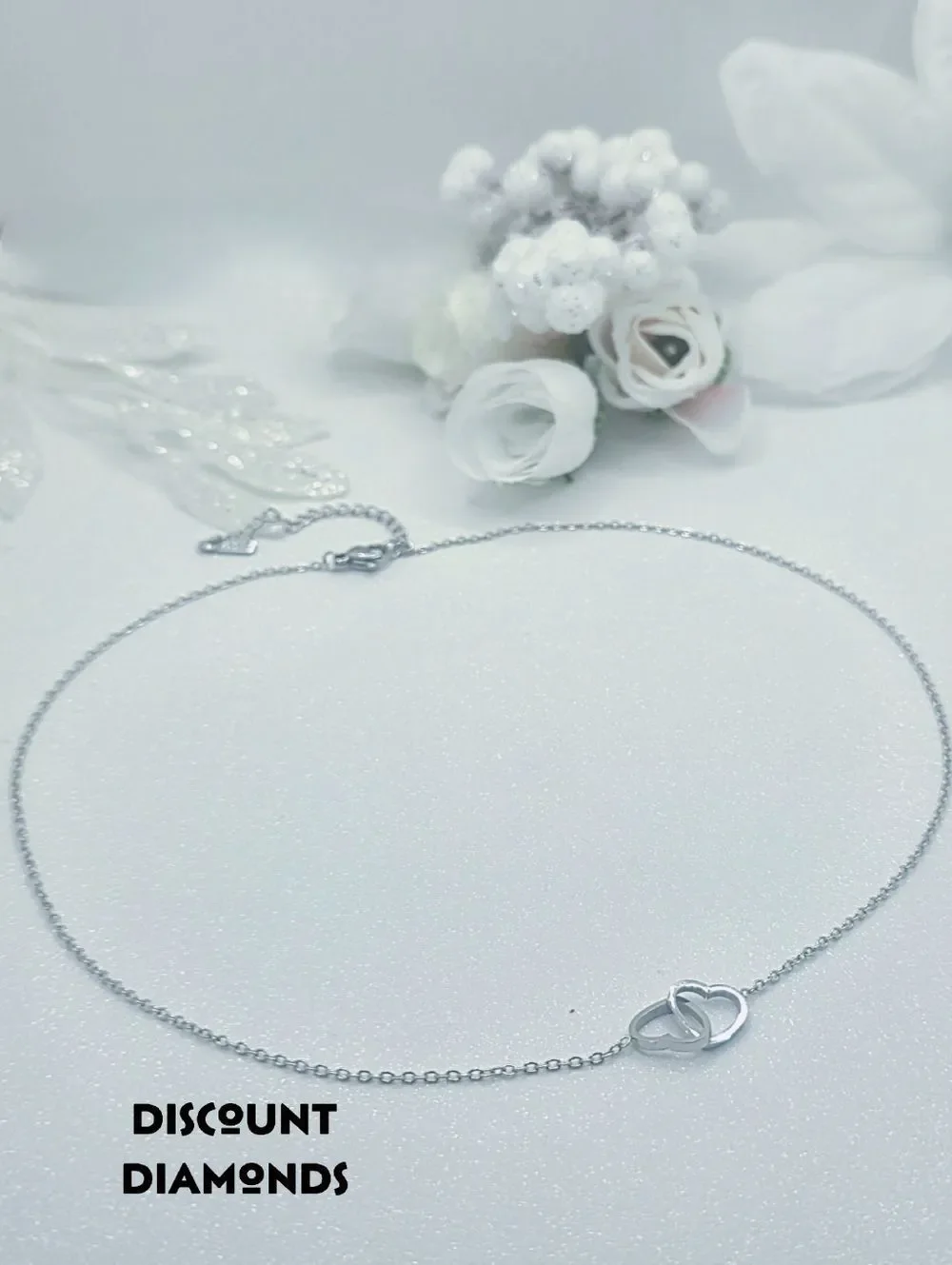 Stainless Steel Double Heart Necklace